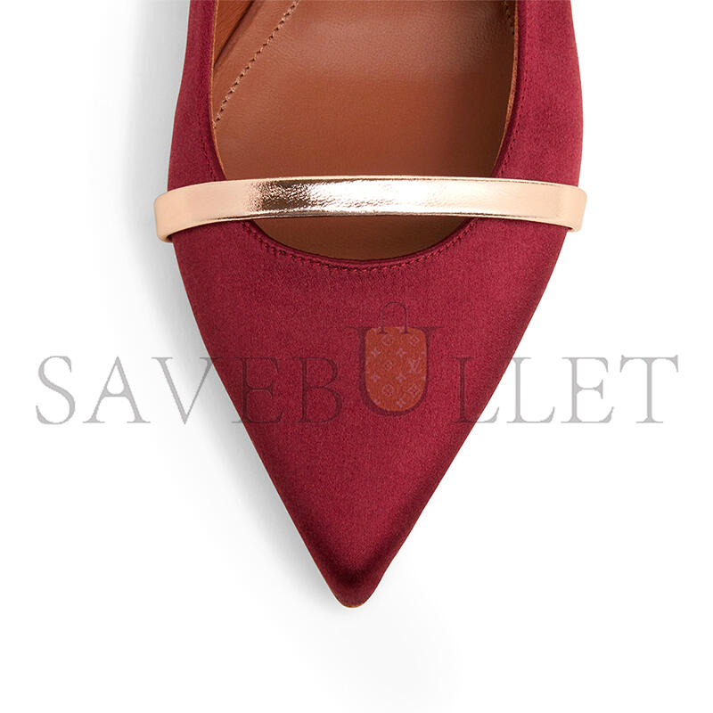 MALONE SOULIERS MAUREEN RED & GOLD SATIN FLATS MAUREENFLAT29BLK MALONE SOULIERS MAUREEN RED & GOLD SATIN FLATS MAUREENFLAT29BLK